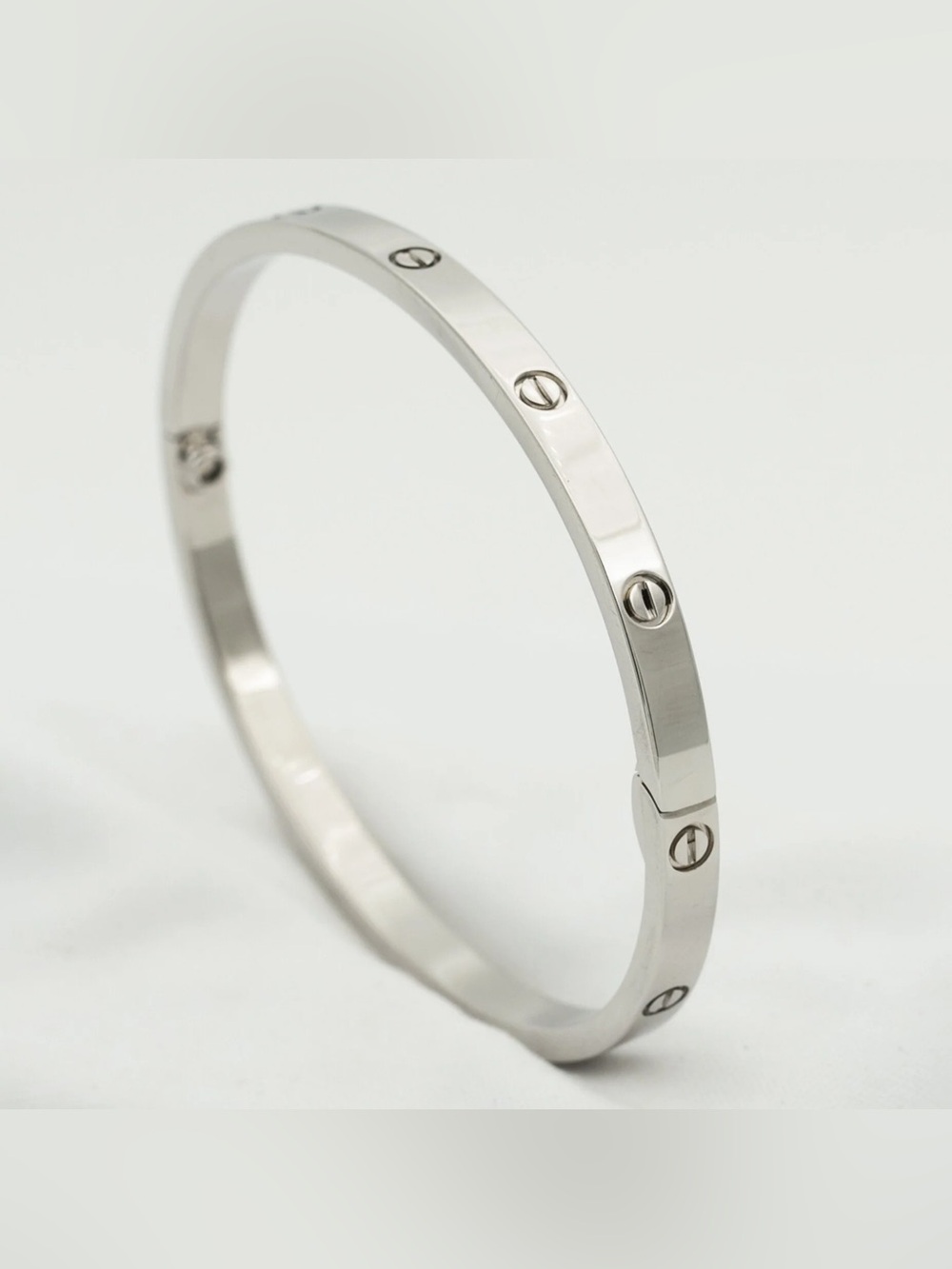 Generic Small Model Screw Bangle Bracelet with Screwdriver in Silver